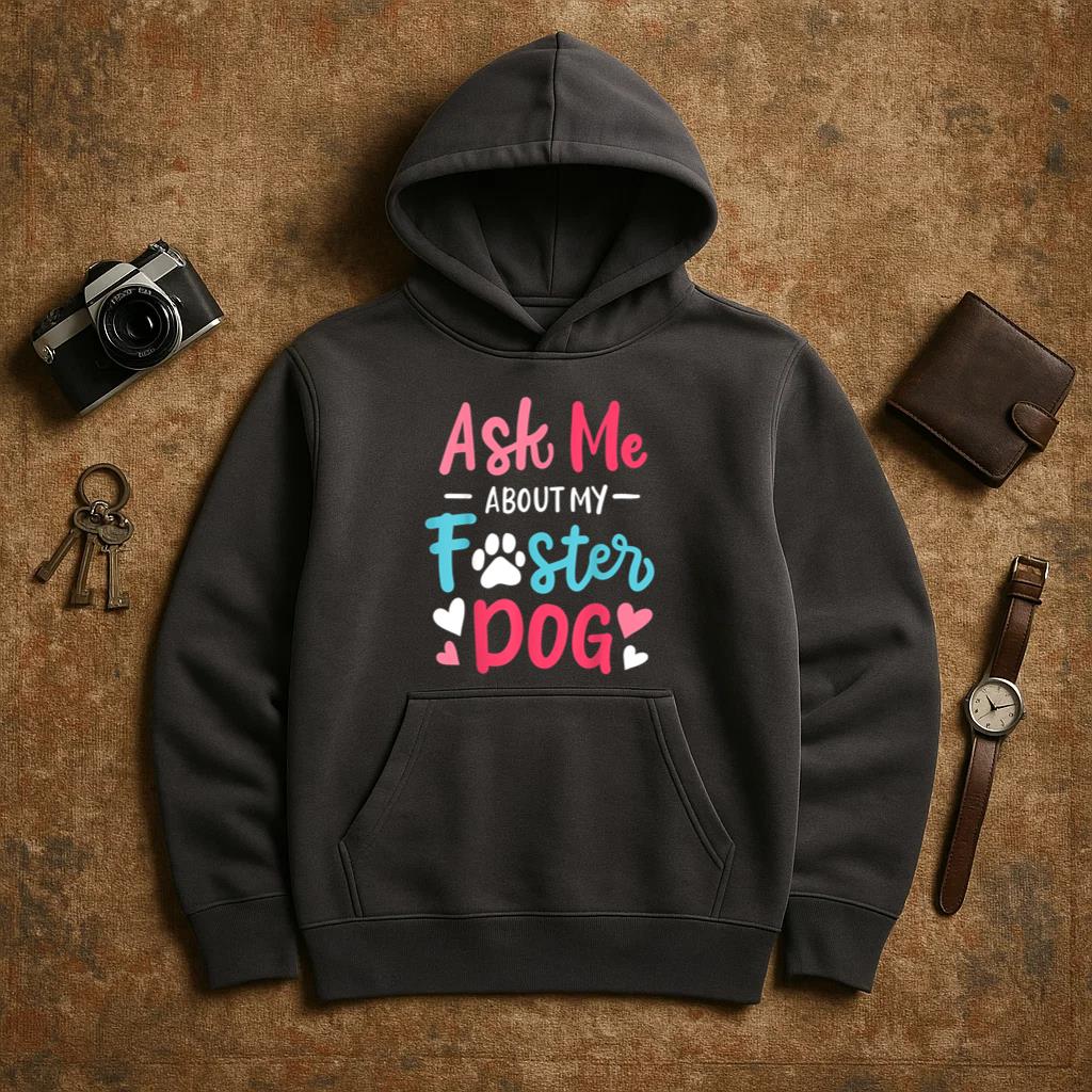 Ask Me About My Foster Dog Hoodie