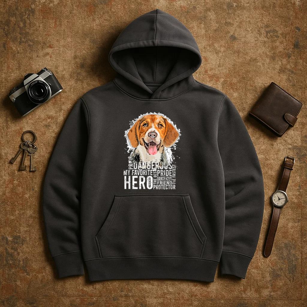 Beautiful Hero Beagle Dog Hoodie