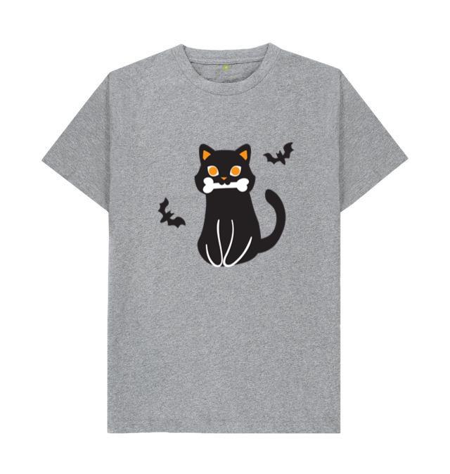Black Cat Cartoon T-Shirt