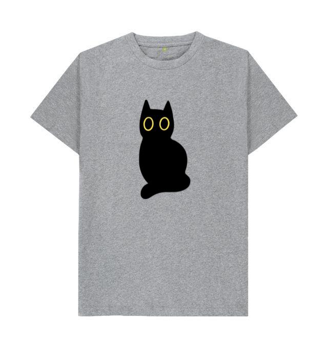 Black Cat With Big Yellow Eyes T-Shirt