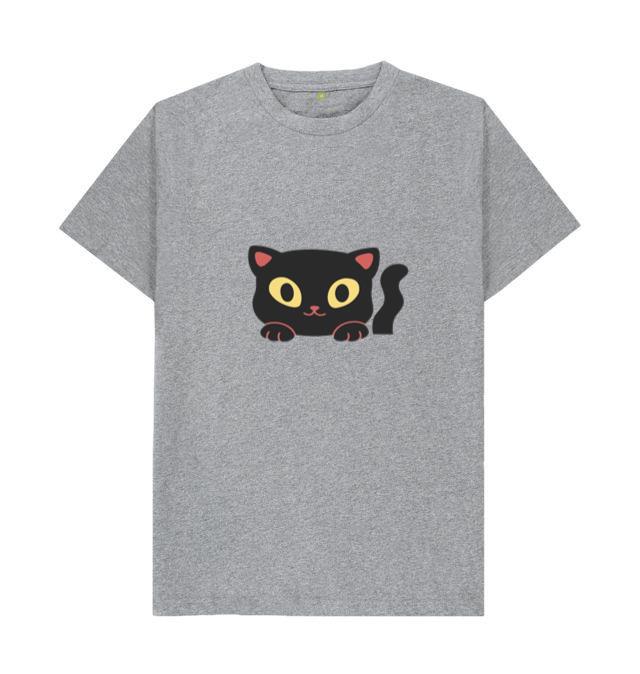 Black Cat With Yellow Eyes T-Shirt