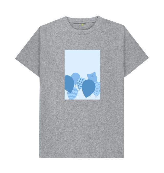 Blue Polka Dot Balloon Design T-Shirt