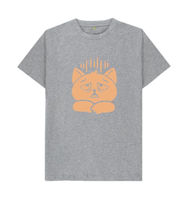 Cartoon Cat With A Sad Face T-Shirt