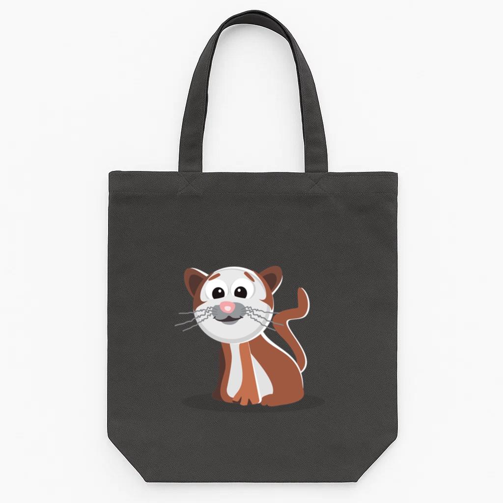 Cat Cartoon Tote Canvas Bag