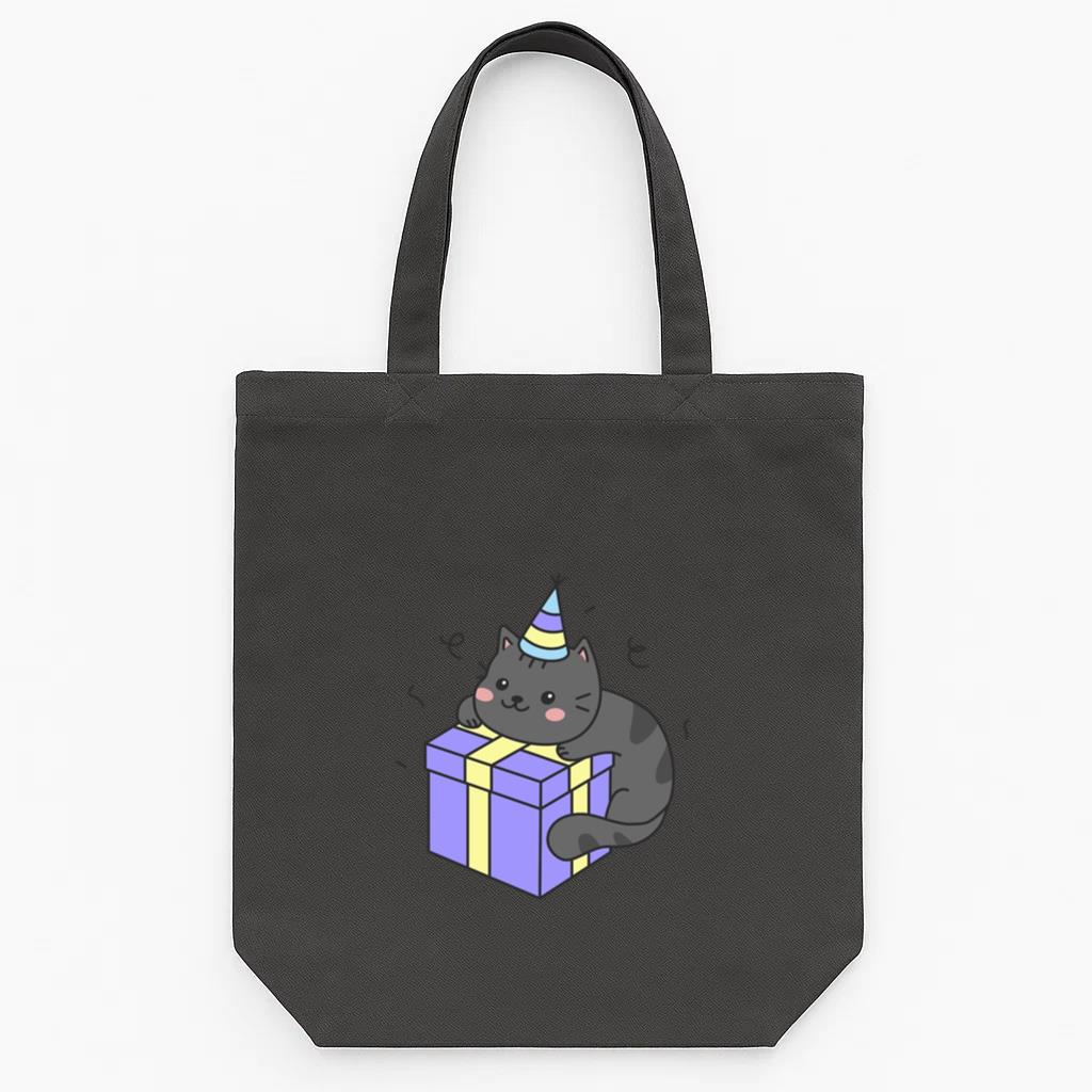 Cat Cute Birthday Present Tote Canvas Bag