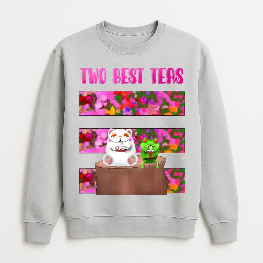 Cat Frog Boba Best Friend Sweatshirt
