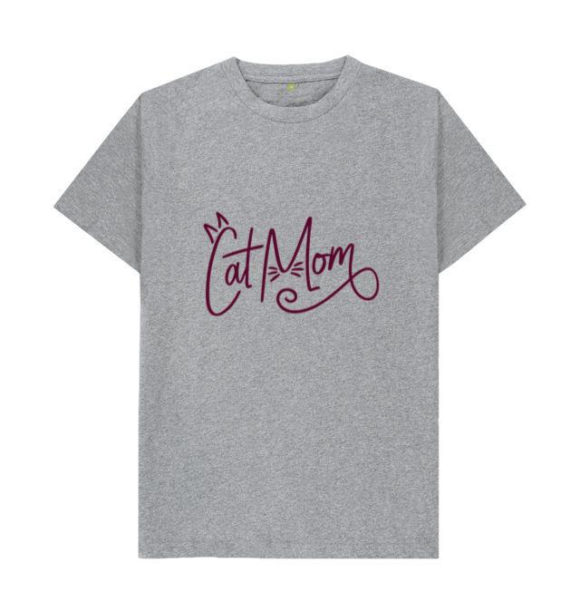 Cat Mom Lettering T-Shirt