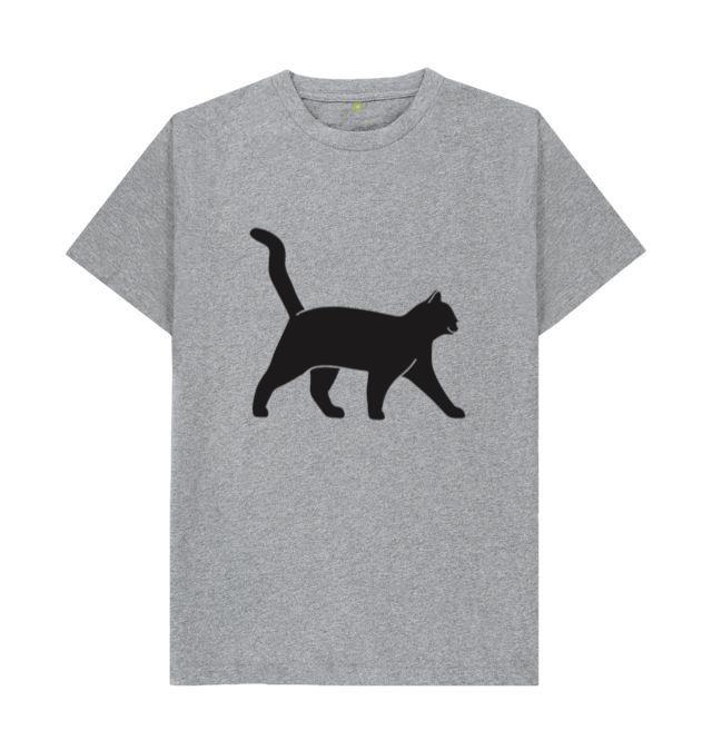 Cat Walking Silhouette Cat T-Shirt