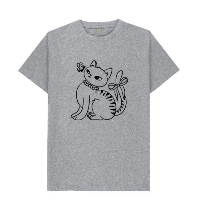 Cat With Butterfly And Bow T-Shirt