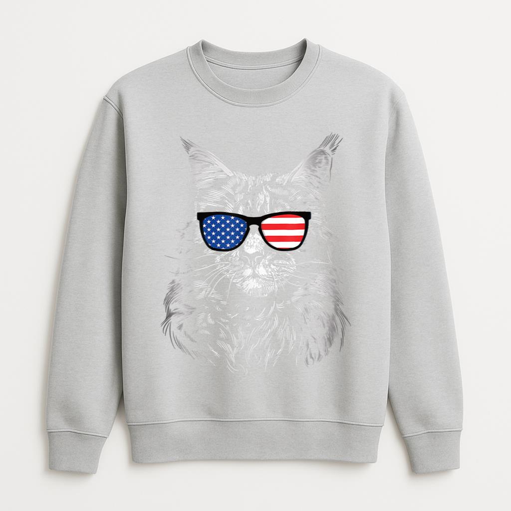 Cool American Cat Sweatshirt