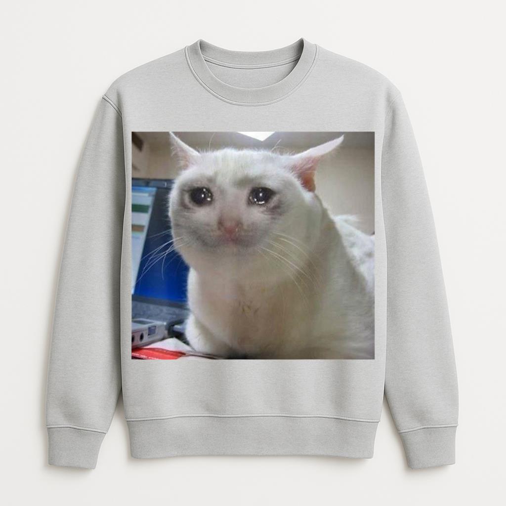 Crying Lovely Cat Sweatshirt