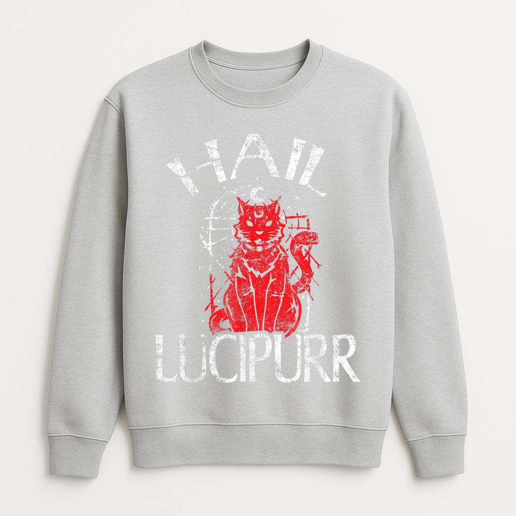 Hail Lucipurr Cat And Satan Lover Sweatshirt
