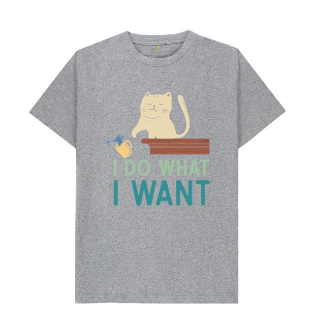 I Do What I Want Cat And Coffee T-Shirt