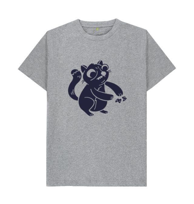 Playful Cartoon Cat Illustration T-Shirt
