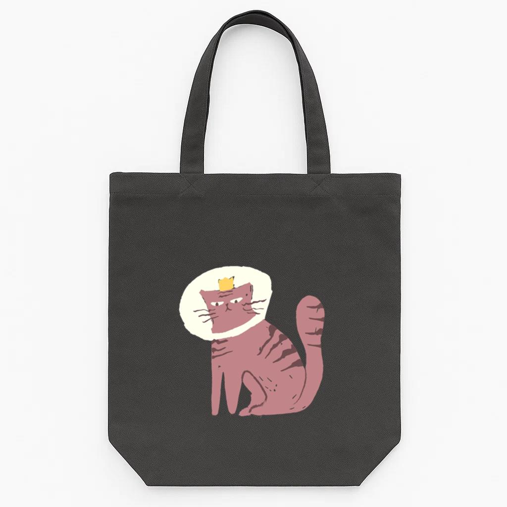 Queen Cat Tote Canvas Bag