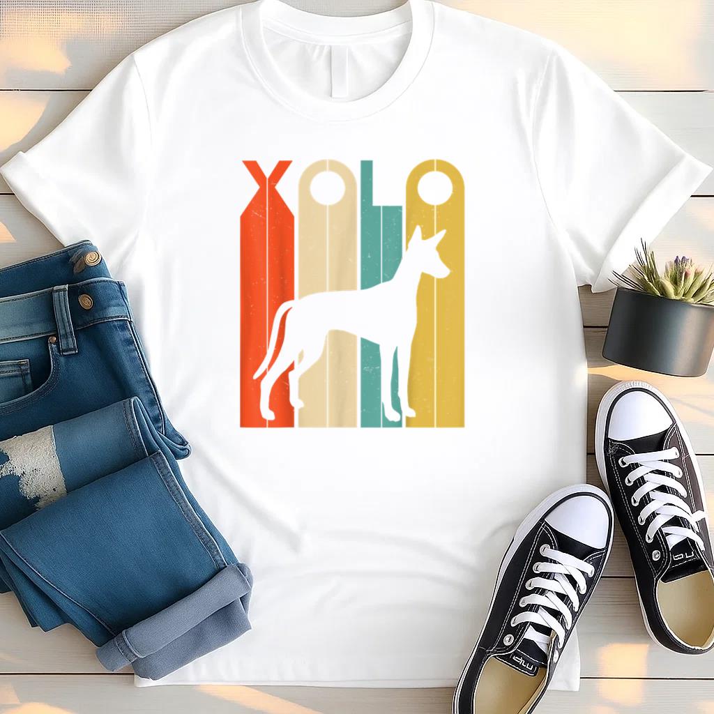 Retro Vintage Xolo Silhouette Dog T Shirt